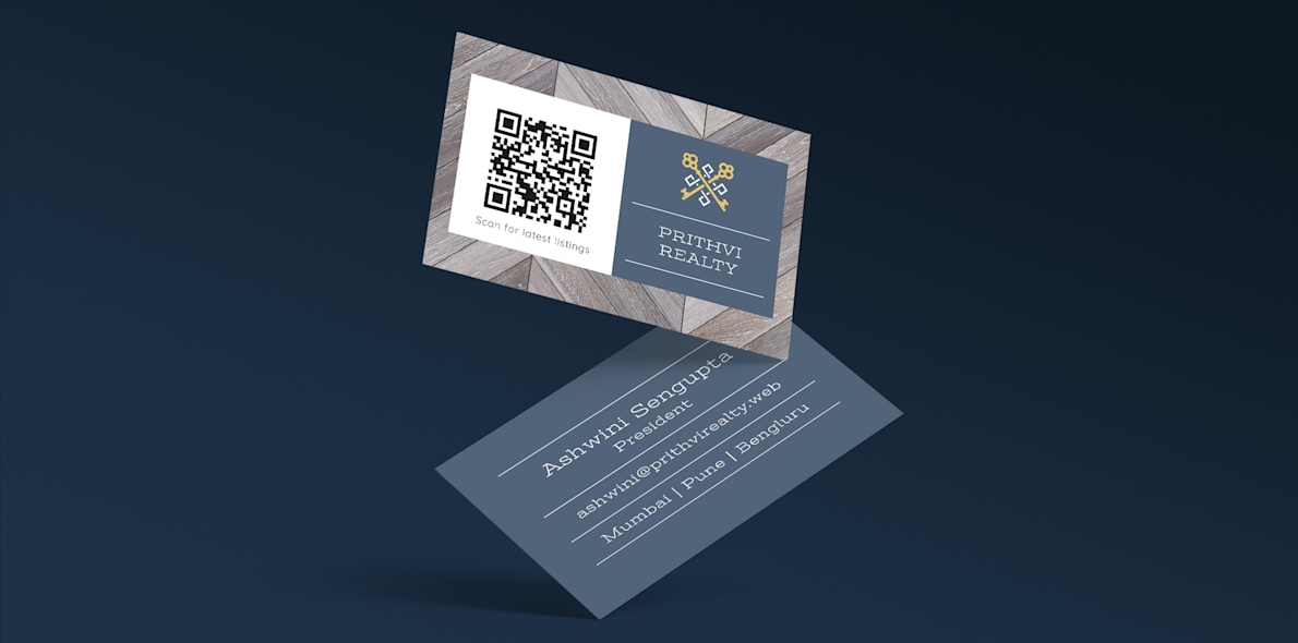 QR Code Visiting Cards: Network with Scannable Business Cards | VistaPrint